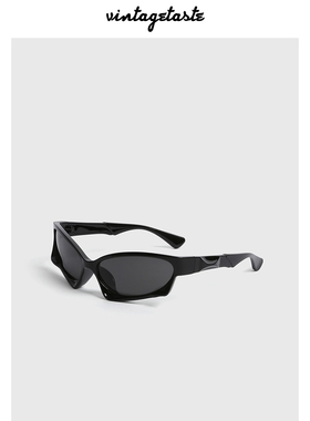 VINTAGETASTE 异形骑行墨镜酷炫ins风时尚科技感gm猫眼太阳眼镜