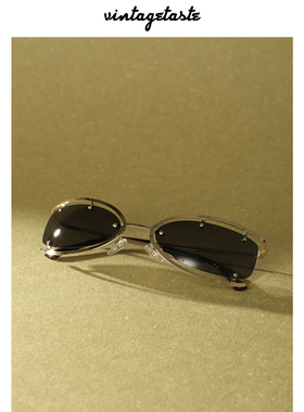 防晒猫眼个性金属超轻墨镜