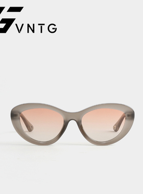 VNTG原创设计偏光墨镜落日余晖彩色防紫外线猫眼型显脸小太阳眼镜