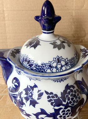 景德镇青花瓷茶壶陶瓷家用大号酒壶泡茶水壶过滤冷热凉水茶室摆件