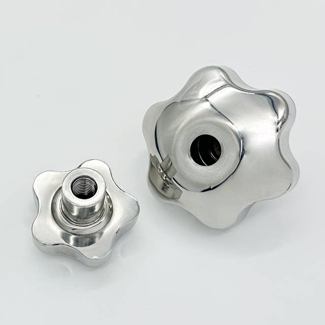 Runke through hole plum blossom handle stainless steel handwheel