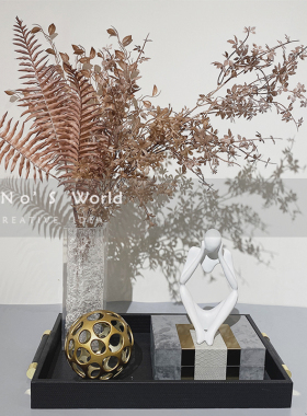 轻奢风组合样板房间插花器摆件