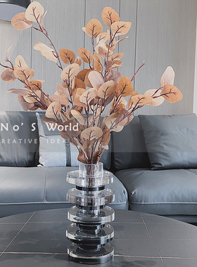 轻奢风组合会所全案插花器摆件