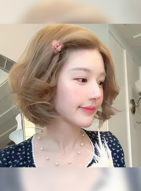 露思同款~闪钻蝴蝶结刘海发夹