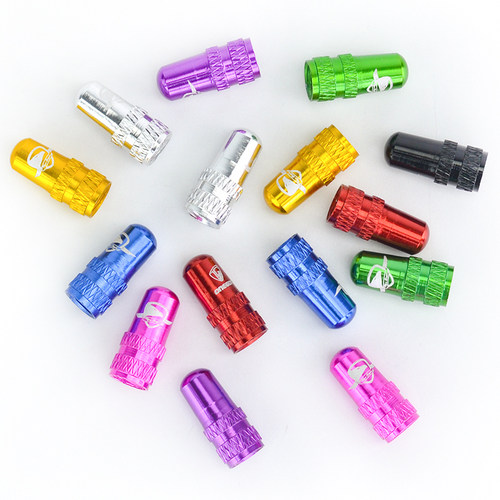 ONEGOO自行车山地公路车气嘴帽彩色铝合金法嘴帽美嘴帽内胎防尘盖 - 图1