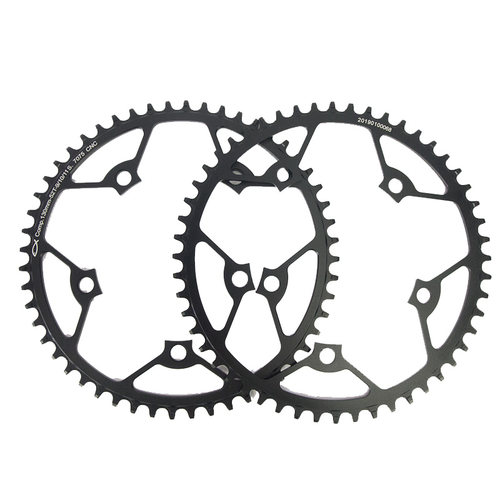 小鱼盘7075折叠自行车BCD130正负齿盘片50/52T超轻牙盘9/10/11速 - 图3