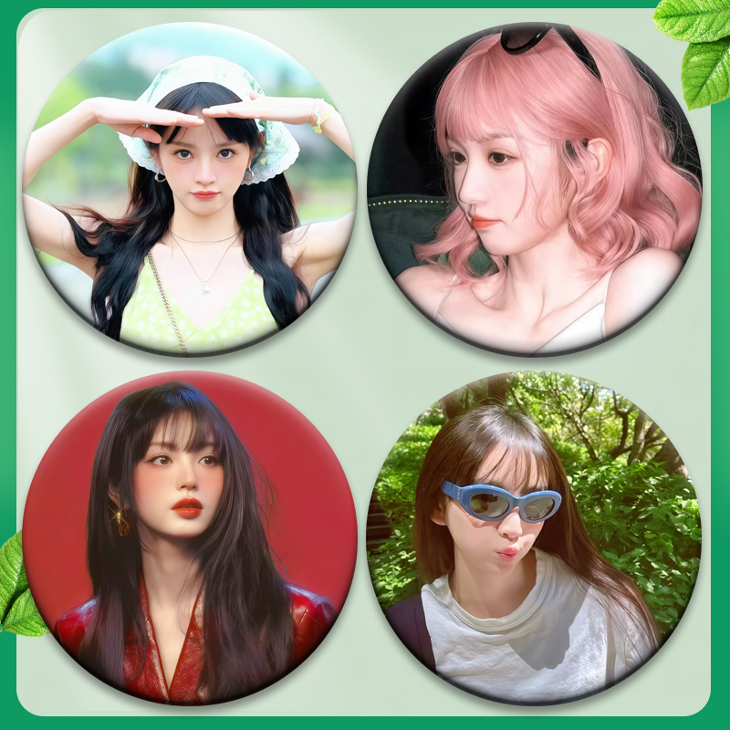 田曦薇吧唧书包谷圈周边应援58MM谷子徽章演唱会吧唧马口铁明星 - 图2