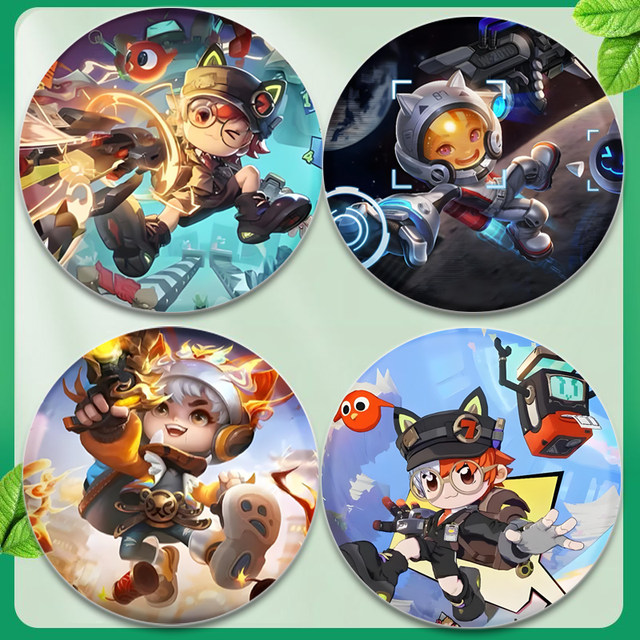 King of Glory Badge Bar 58mm Diao Chan Xiao Qiao Luban Daji Game Anime Peripheral Millet Brown