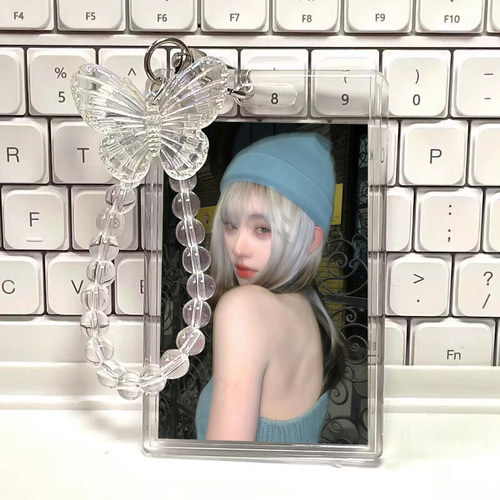 ins风鞠婧祎周边学生校园卡件卡套挂件节日身份证水晶亚克力礼物 - 图3