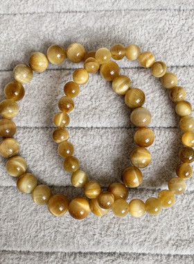 便宜款天然金虎眼石手链男女