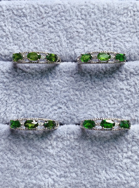 天然透辉石戒指活口清新百搭水晶