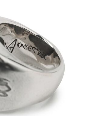 TOP-YAMAMOTO哥特风嘴唇图案银色金属戒指男女通用个性指环