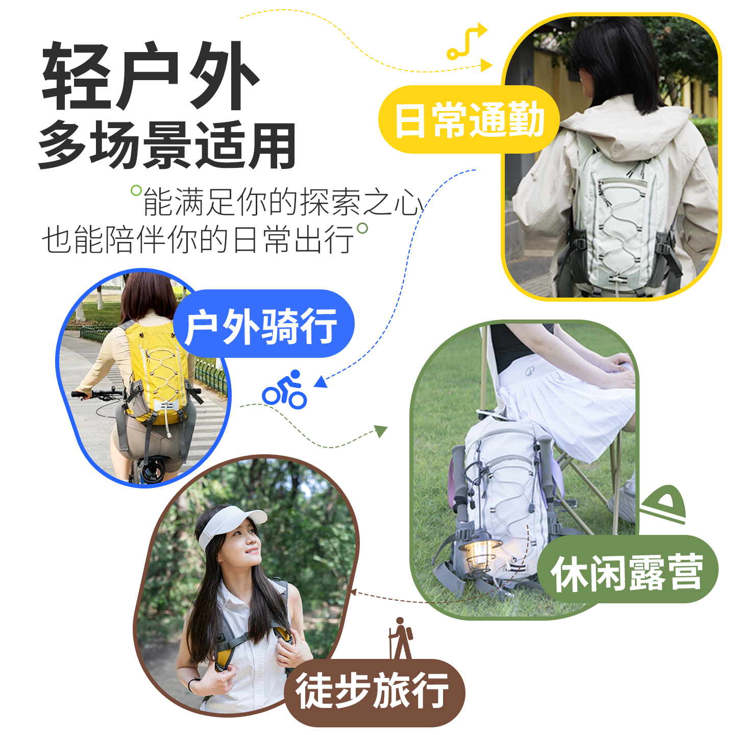 德国登山包轻量化徒步背包女户外轻便大容量防水旅游爬山男双肩包 - 图0