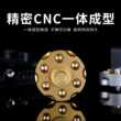 指尖陀螺左轮弹夹子弹纯黄铜减压玩具金属可拆卸手指陀螺解压玩具