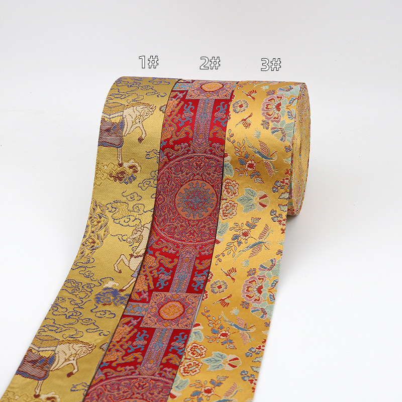 多拉新款中国风刺绣提花压条手工diy古风蝴蝶结发饰发夹材料配件,淘宝优惠券,粉丝福利购,淘宝优惠卷