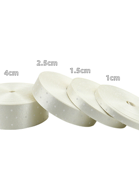 韩式缎面波点压布条丝带手工diy蝴蝶结儿童发饰少女侧边夹材料