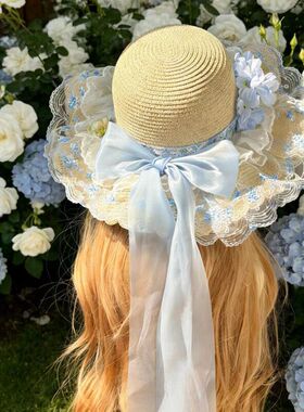 遮阳海边夏季女沙滩帽帽子超仙