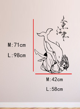 大鱼海棠卡通动漫居家背景墙装饰