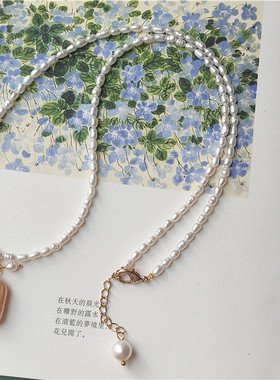 优雅百搭天然淡水毛衣链文艺风