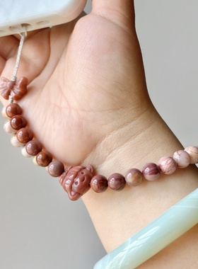 萌宠手机链阿拉善玛瑙可爱俏皮