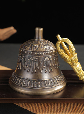 尼泊尔进口青铜手工金刚铃杵