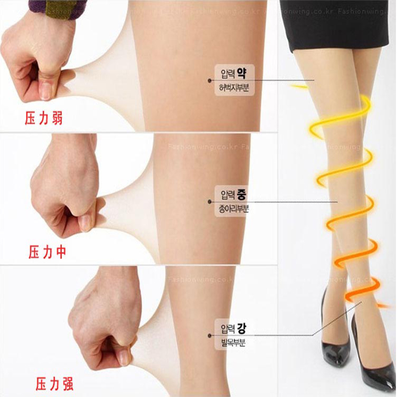 韩国lets slim打底袜防勾丝袜显瘦30D春秋美腿塑形光腿神器连裤袜 - 图1