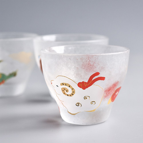 日本进口日式玻璃清酒杯烧酒杯家用小酒杯 - 图0