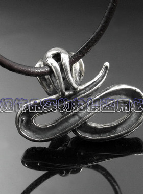 925银蛇形项坠男女适用工艺精良