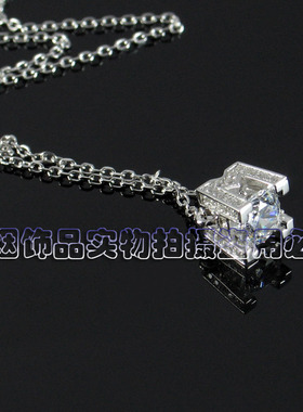 克拉微镶情侣生日礼物装饰项链