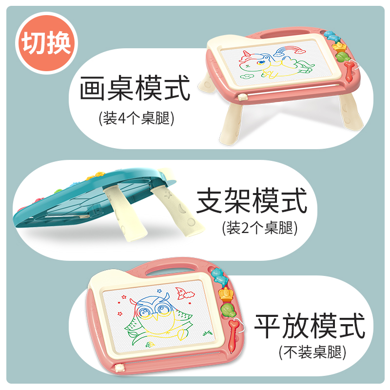婴幼儿童磁性画板宝宝图画板小孩涂鸦写字板磁力彩色画画神器2岁3 - 图1