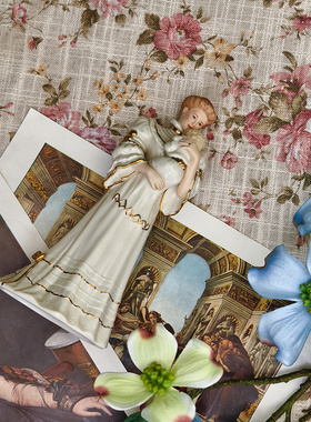 精致装饰摆件陶瓷奢华摆件ins风