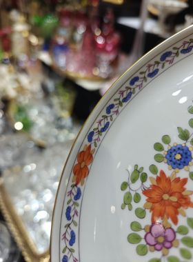 梅森彩色印度之花赏盘小托盘