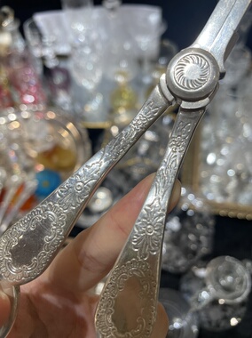 通体纯银 伦敦925银中古葡萄剪刀