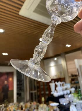 可拍 小杯 尚蒂伊系列 蚀刻红酒杯