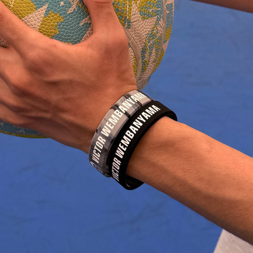 马刺队1号文班亚马篮球手环男运动硅胶腕带学生礼物球星周边礼品 - 图1