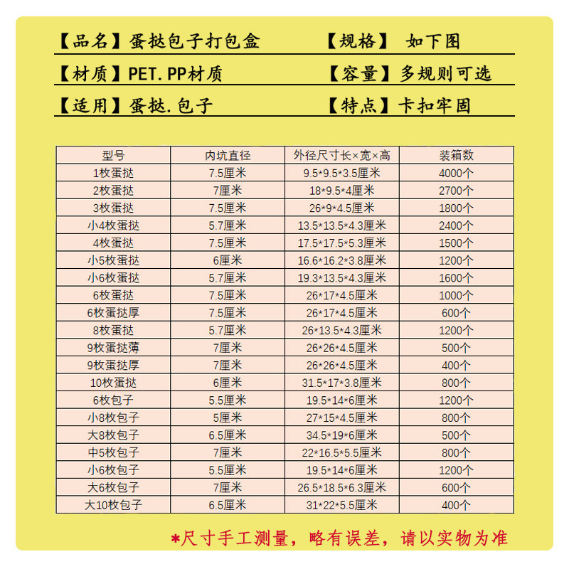 一次性透明烘焙包装多枚加厚蛋挞甜甜圈叉烧包包子吸塑包装盒,淘宝优惠券,粉丝福利购,淘宝优惠卷