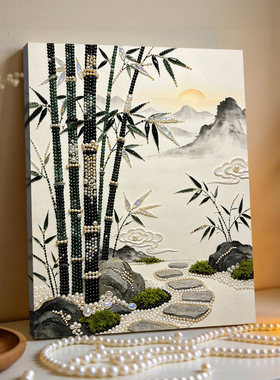 2026钻石珍珠山河雄鹰装饰画