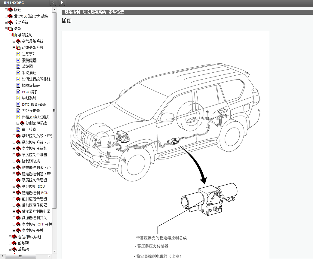 适用于丰田原厂维修手册电路图RAV4锐志皇冠普拉多卡罗拉雷凌致炫