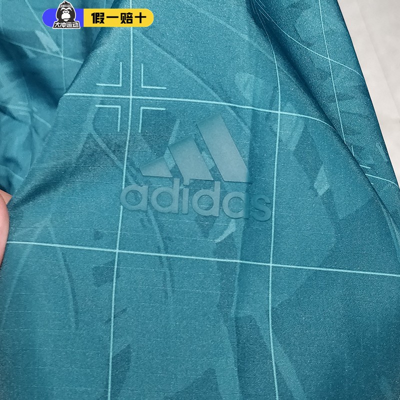 阿迪达斯外套男短袖防晒衣运动休闲速干adidas7分袖夹克HE9928 - 图3