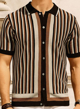 冰爽丝针织商务休闲Polo衫男