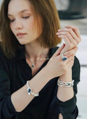 西班牙UNODE50蓝水晶戒指