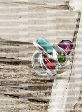 绝版国/现特价 西班牙彩色不规则戒指手工不规则欧美轻奢夸张个性