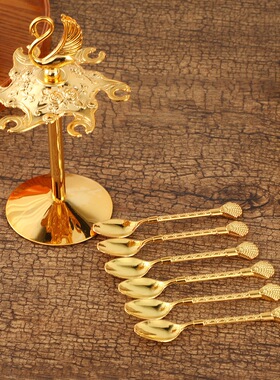 欧式轻奢天鹅勺子架套装