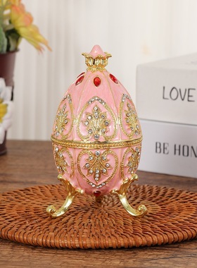 欧式彩蛋首饰盒创意珐琅彩蛋形