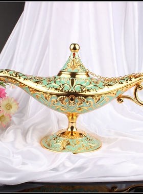 阿拉丁神灯锌合金祝福欧式家居大