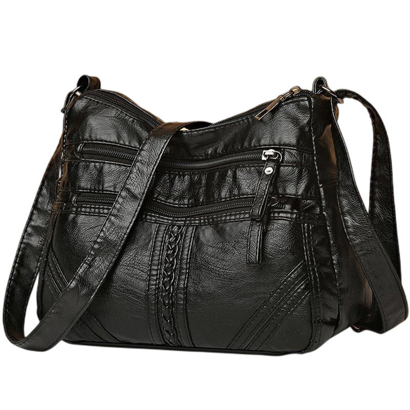 中年女包妈妈包斜挎包2025新款百搭多口袋大容量水洗皮老人单肩包,淘宝优惠券,粉丝福利购,淘宝优惠卷