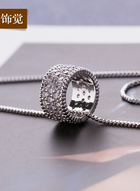 流行饰觉韩版简约几何女镶嵌圆环