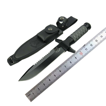 Outdoor straight knife high hardness sharp knife fox impactor portable knife outdoor multifunctional self-defense knife fruit knife