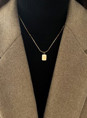 2025新款爆款钛钢项链女轻奢小众气质毛衣链不掉色百搭锁骨链颈链