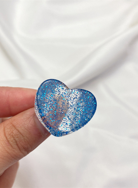 树脂爱心戒指弹力简约百搭时尚